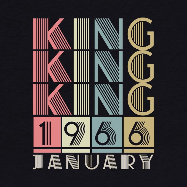 1966 - King January Retro Vintage Birthday by ReneeCummings